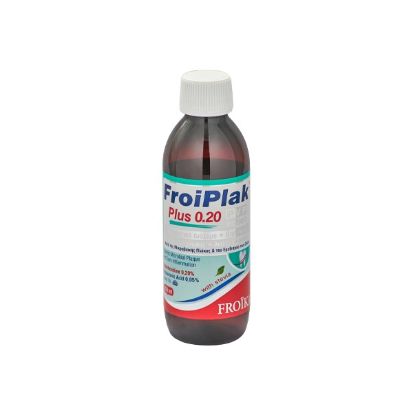 FROIPLAK PLUS 0,2 PVP ACTION MOUTHWASH 250ml