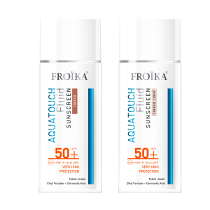 Froika Aquatouch Fluid Sunscreen SPF50+ Tinted & Tinted Light bottles 50ml